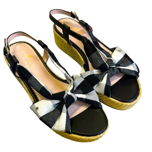 Kate Spade Betsy Platform Bow Sandals Size 8 - Picture 2 of 11